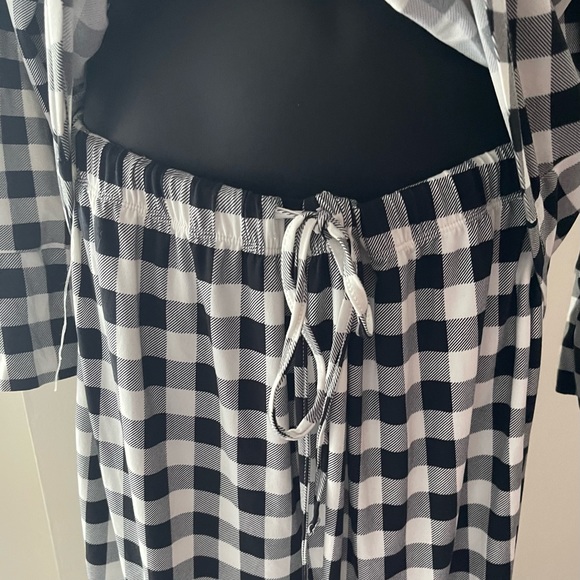 Cynthia Rowley Black & White Checkered 2pc Pj Set Size XL - Picture 3 of 14